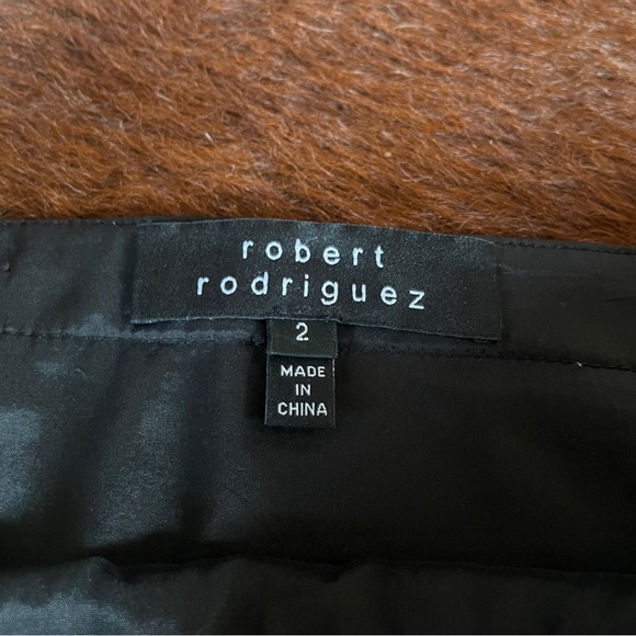 ROBERT RODRIGUEZ PLEATED MINI SKIRT WITH LACE TRIM SIZE 2 - Picture 5 of 6